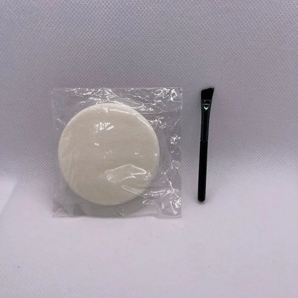 Beauty Powder Puff & Mini Brush 2 PCS. Set